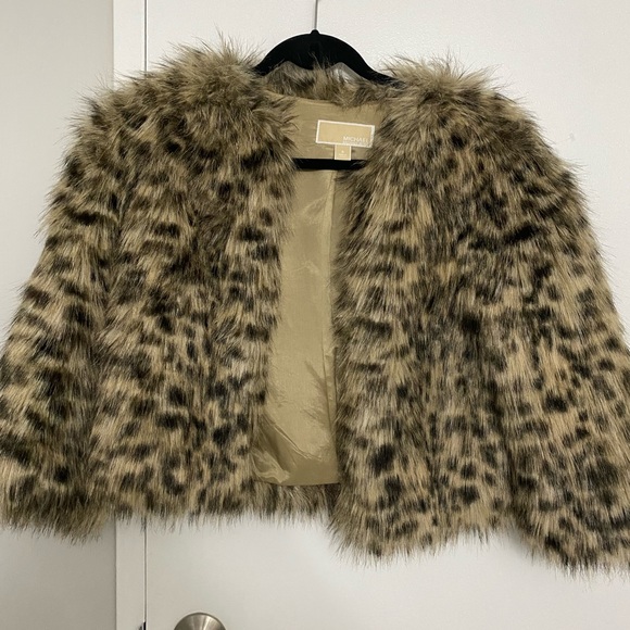 Quite fall Michael Kors cropped animal print jacket! - Picture 2 of 3
